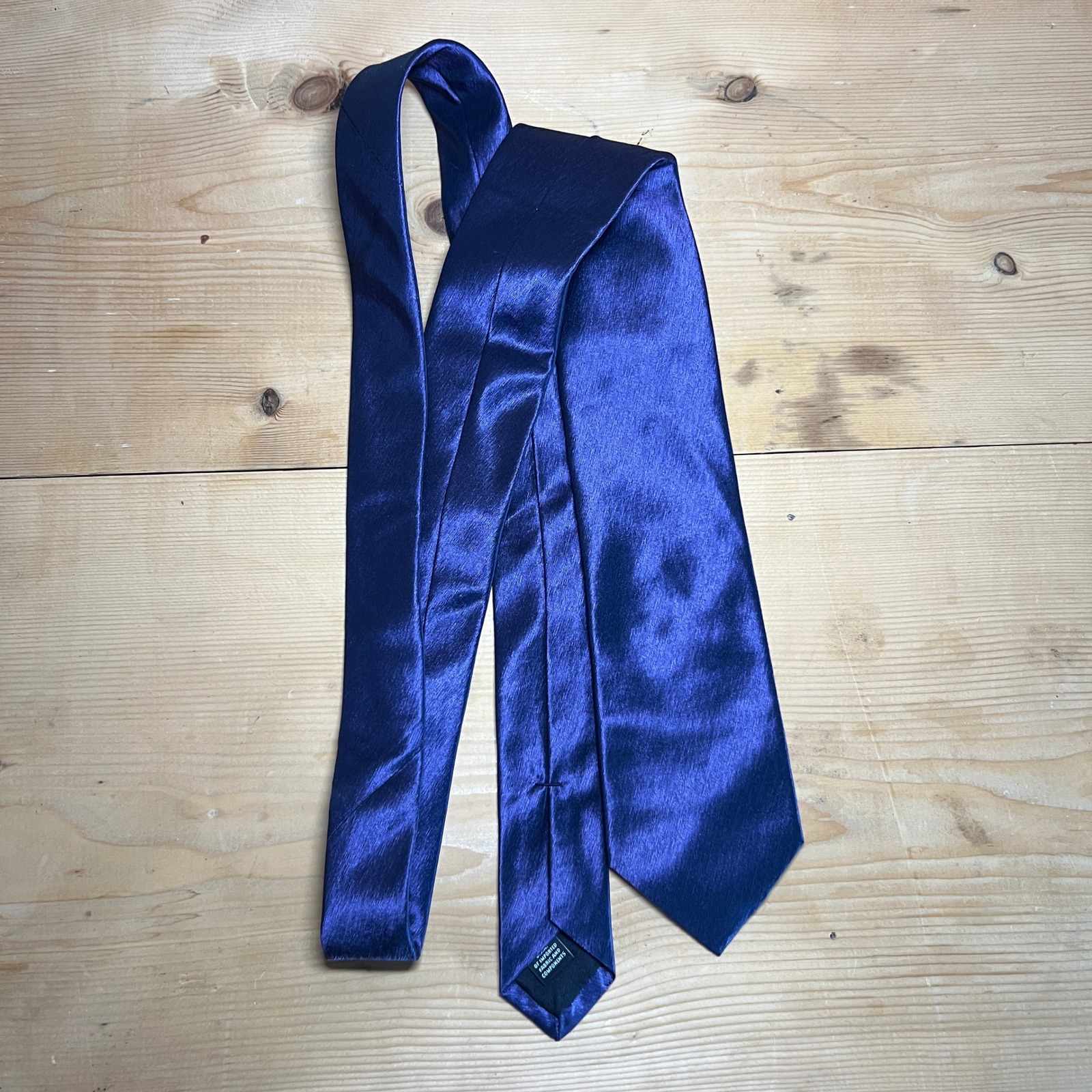 Murano Extra Long Necktie Formal Wedding Prom Business Blue Solid Satin Silk Usa
